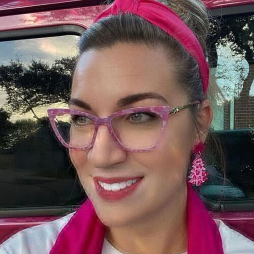 TR90 Luxury Cat Eye Spring Leg Anti Blue Light Women Glasses Frames Fashion Computer Eyeglasses 50125