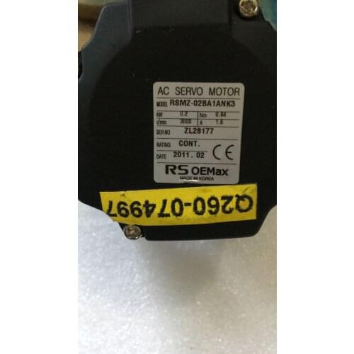 RSMZ-02BA1ANK3 , servo motor , used in good condition . 80% appearance new , good working , free shipping