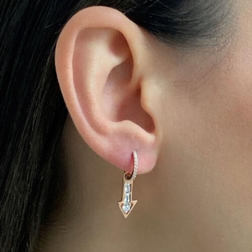 New Trend 925 Sterling Silver Fashion Dangle Drop Earrings For Women Arrow Fine Jewelry Accessories