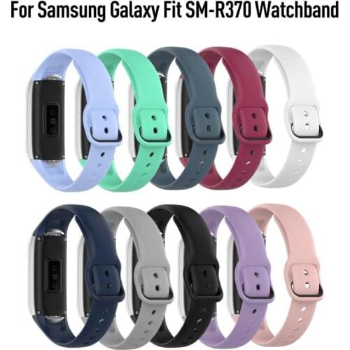 Smart Wristband Starp For Samsung Galaxy Fit SM-R370 Nail Buckle Plastic Shrapnel Watchband Strap Accessories For Samsung Watch