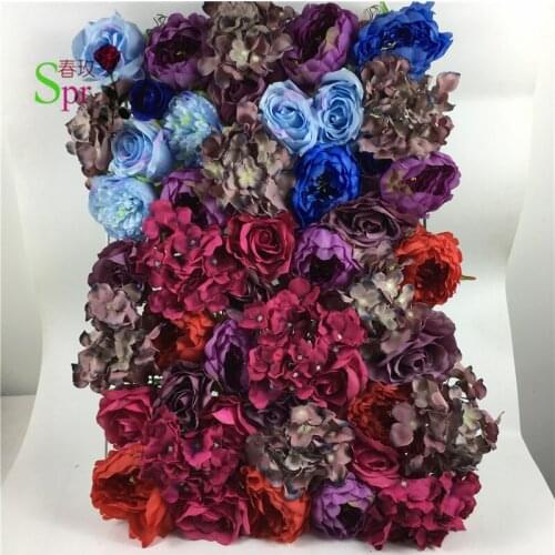 SPR floral arrangements for Artificial rose wedding flower wall backdrop arch table centerpiece decorations 10pcs/lot