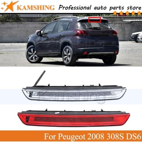 Kamshing LED Rear Additional brake light lamp For Peugeot 2008 308S DS6 High Additional 3rd Third Brake Light stop lamp