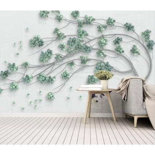 Three-dimensional spherical rich tree mural TV sofa background wall home decoration living room bedroom big tree 3d wallpaper