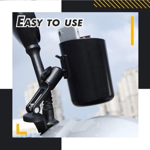 Bicycle Multifunctional Storage Box Rotate 360 degrees Removable Cup Holder For Beverages