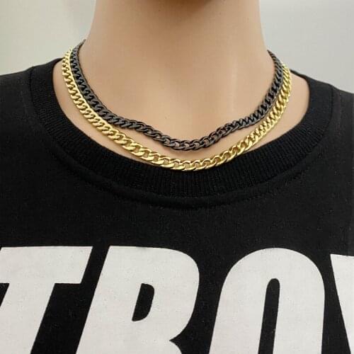 Ladies chain accessories all-match mens chain stainless steel necklace hot sale