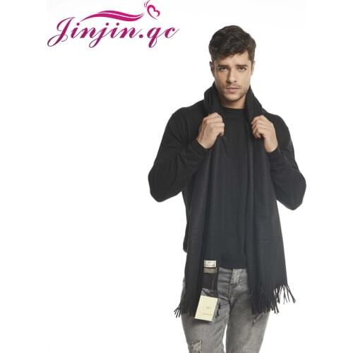 Jinjin.QC Winter Cashmere Scarf Luxury Brand Men Scarves and Wraps Blanket Scarf Solid Echarpe Foulard Femme Hijab Shawls