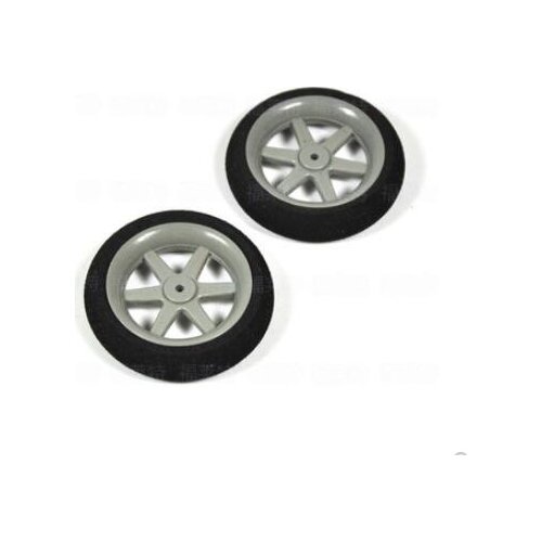 1 Pair of Light Foam Tail Sponge RC Model Wheels 30mm 35mm 40mm 45mm 50mm For RC Remote Control Airplane Model Replacement Parts