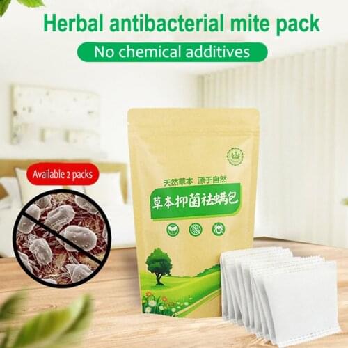 10bags Natural Mite Killer Anti-Mite Plant Extract Non-Toxic Herbal Antibacterial Except Bag Home Bed Bugs Cleaner Mite Remover