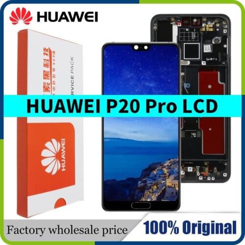 100% Original 6.1'' Display Replacement for Huawei P20 Pro LCD Touch Screen Digitizer + fingerprint CLT-L09 CLT-L29 CLT-AL01 LCD