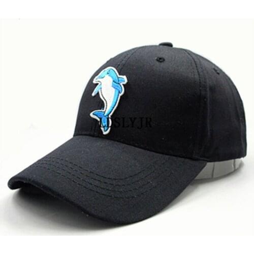 Cartoon dolphin embroidery Baseball Cap hip-hop cap Adjustable Snapback Hats for men and women 98