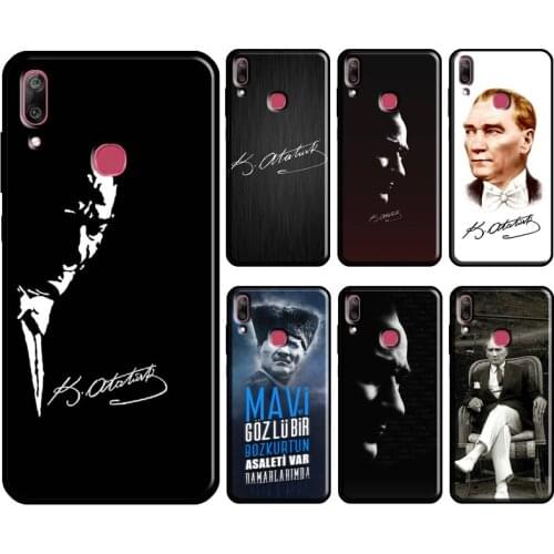 Mustafa Kemal Ataturk For Huawei Y3 Y5 Y6 Y7 2017 2018 Y9 Prime 2019 Y7A Y6P Y5P 2020 Nova 5T 2i 3i Phone Case