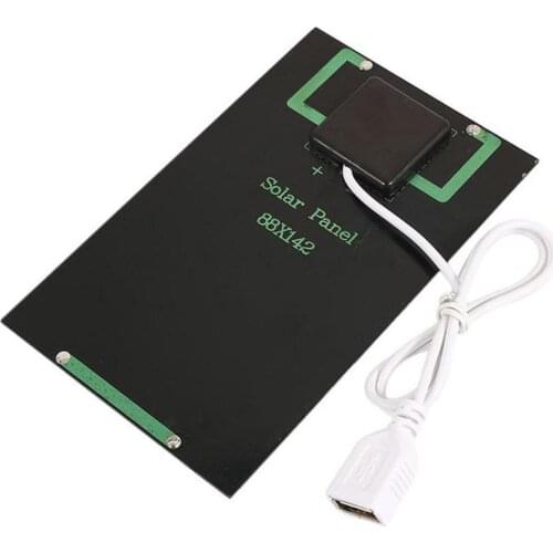 Hot Sale 5W 5V Solar Panel Battery Charger DIY Solar Module with USB Port Portable Outdoor Solar Charging Board for Mobile Phone