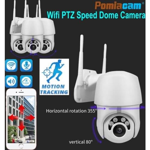EC76 HD 1080P PTZ IP Camera Auto Tracking Mini Speed Dome Camera 2MP Onvif P2P IR Waterproof Outdoor CCTV Security Camera