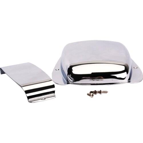 Jazz Bass Pickup Cover Bridge Cover Chrome Plated Iron Material Cover Silver