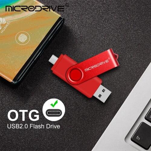 Custom LOGO 2 IN 1 type c USB 2.0 Flash Drive 4G 8G 16GB 32GB 64GB 128G 256GB TPC Pen Drives Metal Memory Stick OTG U Disk