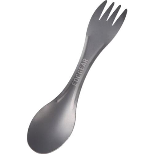 Cookware Spork fork spoon tableware utensil Picnic cutlery flatware hike outdoor backpack camp portable Ti Titanium travel long