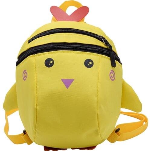 Baby backpack 1-3 years old child bag Cute cartoon boys and girls baby kindergarten bag with anti-lost rope