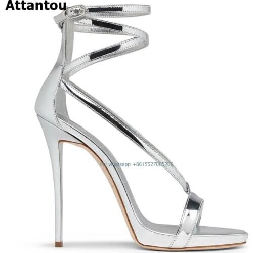 Cross Bandage High Heels Sandals Women Pumps Thin Heel Ankle Wrap Summer Shoes Fashion pompes de femme 34-45