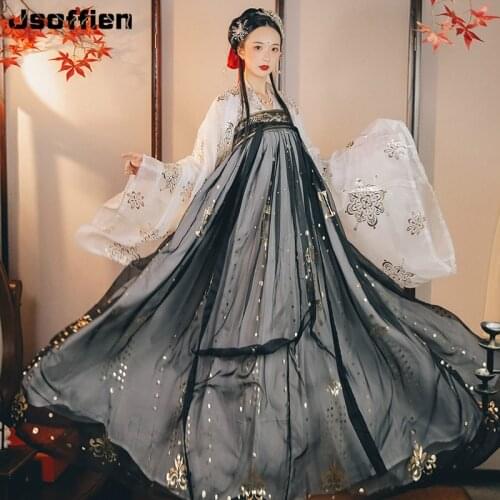 Chinese Traditional Han Dyansty Princess Dress Woman Ancient Embroidery Folk Dance Wear Lady Vintag Hanfu Cospaly Costume Fairy