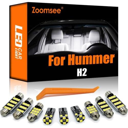 Zoomsee 12Pcs Interior LED For Hummer H2 Canbus Vehicle Bulb Indoor Dome Map Trunk Reading Light Vehicle Lamp Accessories