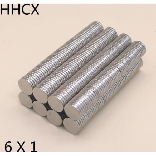 10 20 50 100 500PCS/LOT Disc Magnet 6x1 N35 NdFeB Magnet 6*1 Magnets 6 x 1