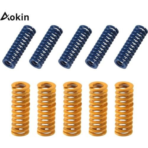 10PCS 3D Printer Parts Spring For Heated Bed MK3 CR-10 hotbed Imported Length 20mm OD 8mm ID 4mm 8mmx20mm Spring For 3D Printer