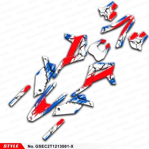 Aftermarket Enduro Sticker Kit for GAS GAS EC 125 200 250 300 E Guillaume REPLICA Racing 2T 2012 2013, Style No. GSEC2T1213001-X