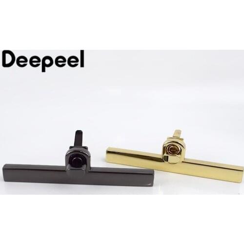 Deepeel 2/5pcs 96X11mm Metal Rectangle Lock Clasp Bag Cover Clip Twist Turn Locks Buckle DIY Luggage Hardware Accessories BF412