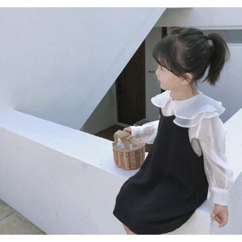 Spring Autumn Children Outfits Girls Clothing Sets Baby Toddler Kids Girl Clothes Set Long Sleeve Blouse + Dress 2 Piece Suit