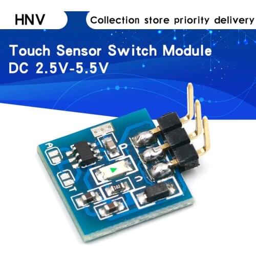 1pcs TTP223 Capacitive Touch Sensor Switch Module DC2.5V-5.5V self-locking or jog mode with LED lamp