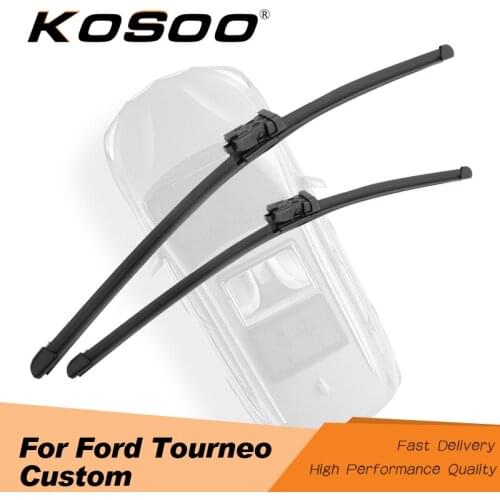 KOSOO For Ford Tourneo Custom 28"+28"R 2012 2013 2014 2015 2016 Car Windshield Wiper Blade Fit Push Button Arms Auto Accessories