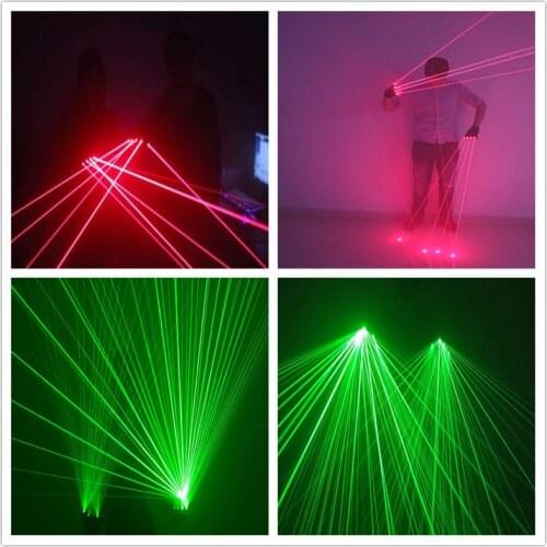 Custom laser gloves LED light iron man laser gloves shaking sound laser dance team performance props