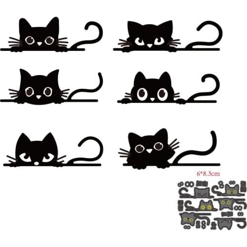 Miss Vintage Cat Suit Metal Die Cuts Metal Cutting Dies Scrapbooking Embossing Animal Scrapbook Making Tool Mold