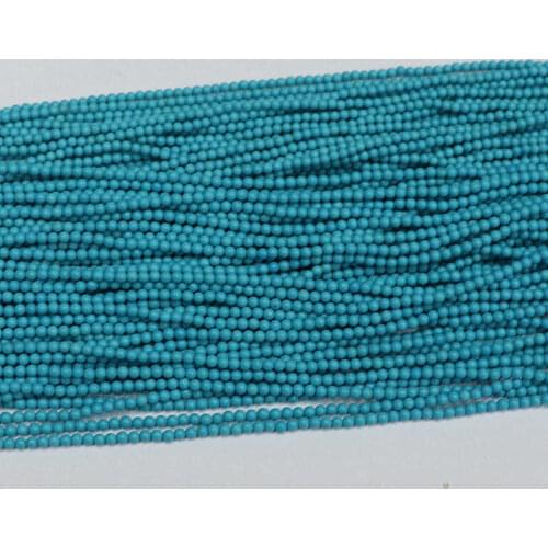 Multisize fashion blue round calaite turquoises stone 2mm 3mm hot diy jewelry loose Beads 15" B450