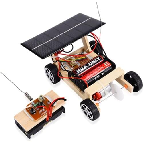 DIY Creative Solar Energy Wireless RC Car Model Science Experiment Puzzle Assembly Toy For Students Diy Educational Science Kits