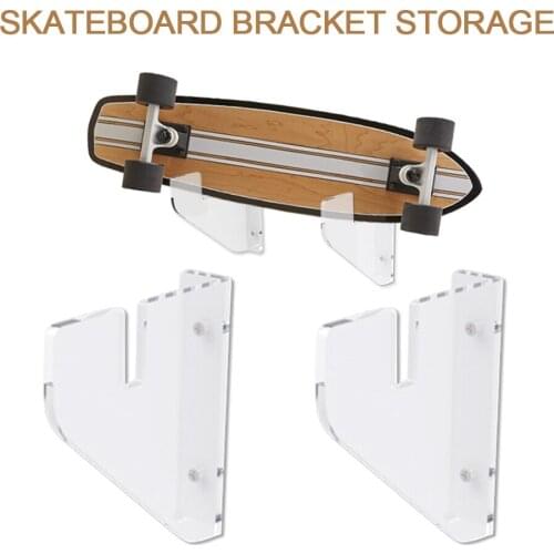 Skateboard Wall Mount Holder Rack Deck Home Display Hanger Easy to Install Wall Rack Mount For Longboard Skateboard Storage
