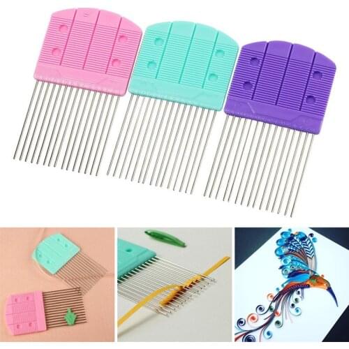 New Convenient Quilling Comb Creation Loop Paper Craft Tool Accesory 15pins DIY Craft Paper Tools Hogard JY26