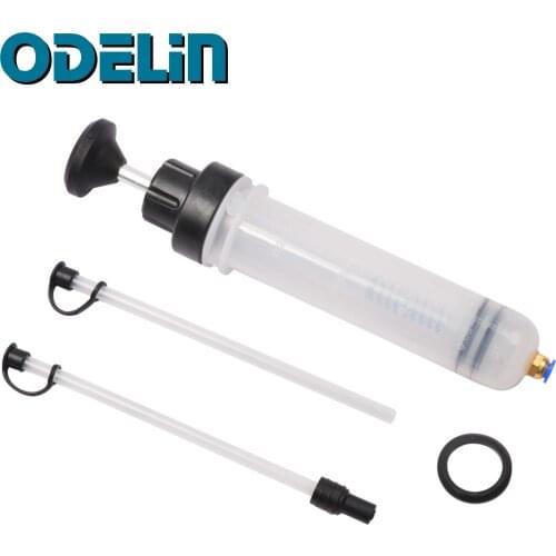 200cc/500cc/1.5l Automotive Fluid Filler & Extractor Syringe Fuel Oil Brake Fluid Coolant
