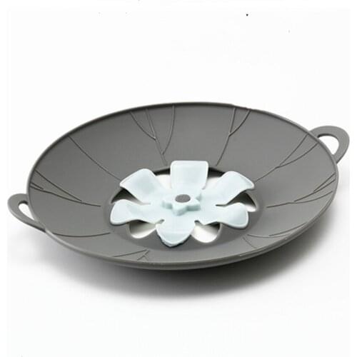Anti-spillover lid kitchen gadget Silicone flower type anti-overflow lid anti-over-boiled lid