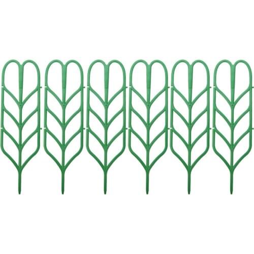 Rack Lattices-plant Support Frame Climbing Holder Plastic Heart-shaped Potted Plants And Vegetables Gardening Green Trellis