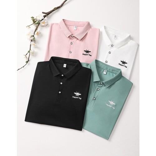 Polo Shirt Mens cotton T-shirt Lapel embroidery 2021 new summer versatile business leisure short sleeve young and middle-aged