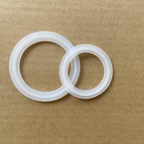 1.5"(38mm) OD50.5mm Sanitary Tri-clamp Ferrule Silicone Sealing Strip Gasket Ring Washer ,Tri-Clamp Ferrule