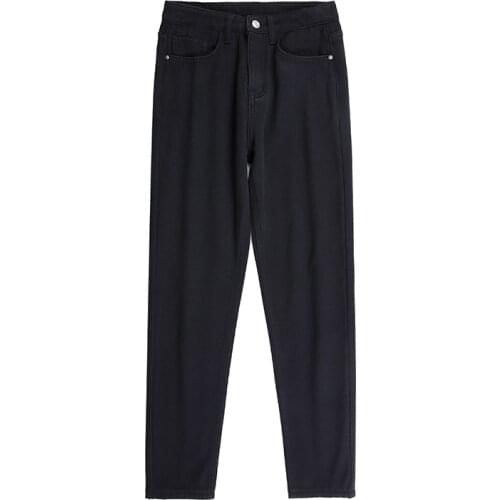 Ff811 2019 new autumn winter women fashion casual Denim Pants Plus cashmere thickening warm korean womens