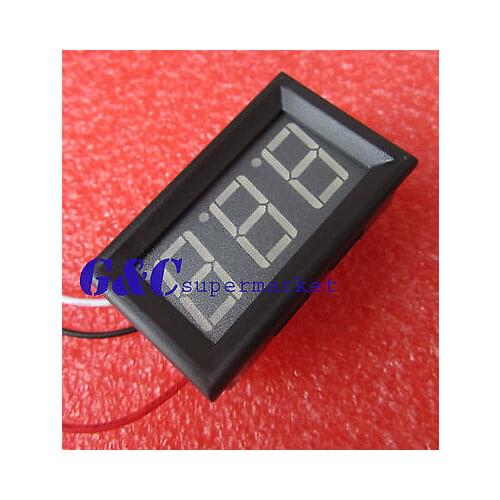 1pcs Yellow LED Panel Meter Mini Digital Voltmeter DC 0V To 99.9V 3 wires diy electronics