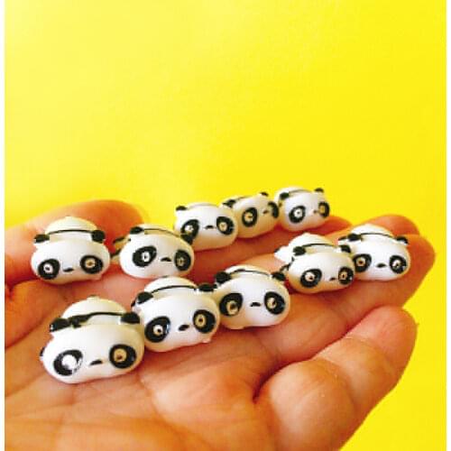 Cute panda/miniatures animals/lovely cute figurine/fairy garden gnome/moss terrarium decor/crafts/bonsai/ DIY supplies