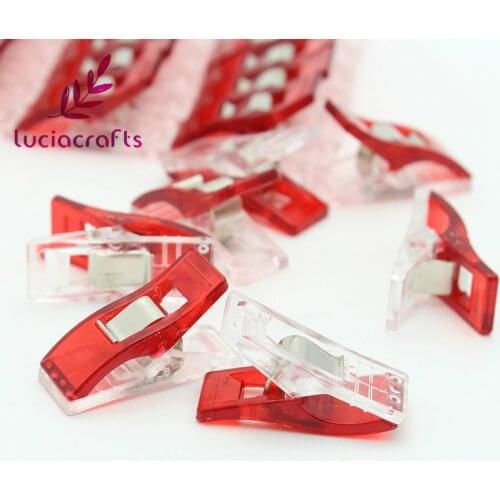 2.7*1*1.5cm DIY Foot Case Supplie Plastic Clip Hemming Sewing Tools Sewing Accessories Fabric Patchwork Clip 10pcs/50pcs G1018