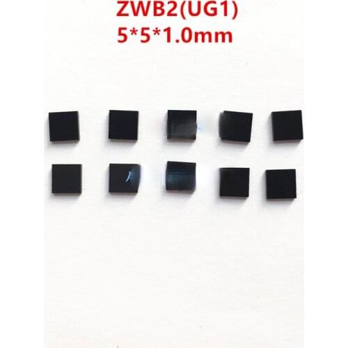 5*5 * 1.0mm 365nm Zwb2 Ultra Violet Filter UG1 Black Light Mirror