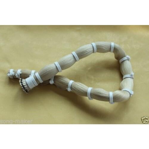 500g violin cello bow hair white Stallion horsetail horse hair 80-85 cm length