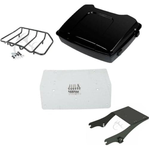Motorcycle 5.5" Razor Trunk Luggage Rack Mount Plate For Harley Tour Pak Touring 1997-2008