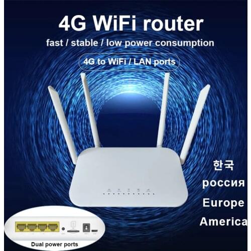 LTE CPE 4G wifi router SIM card Hotspot CAT4 32 users RJ45 WAN LAN wireless modem